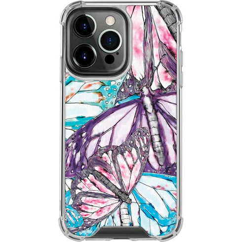California Monarch Collage iPhone 14 Pro Clear Case